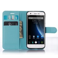 Чехол с визитницей для DOOGEE F3 / F3 Pro (голубой)