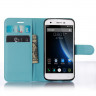 Чехол с визитницей для DOOGEE F3 / F3 Pro (голубой)