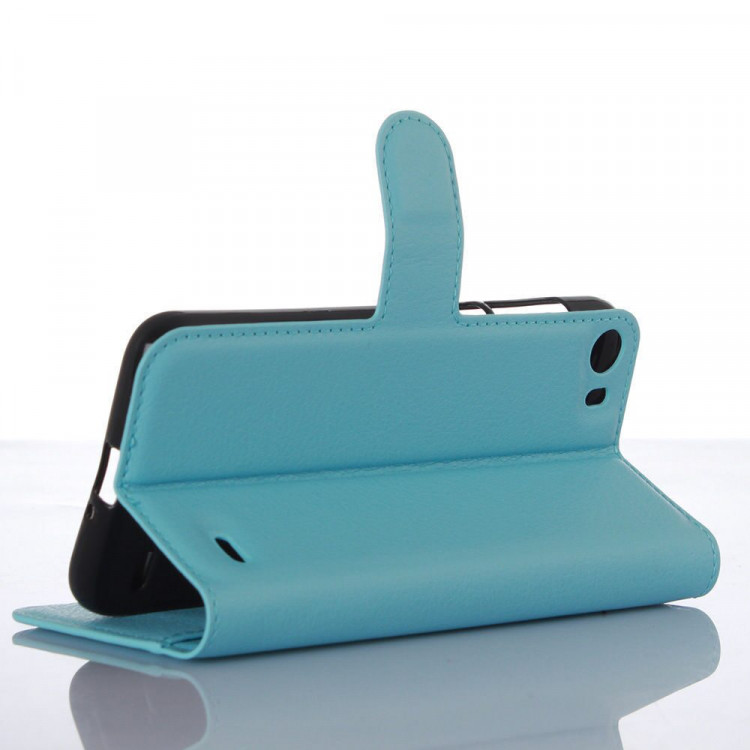 Чехол с визитницей для DOOGEE F3 / F3 Pro (голубой)