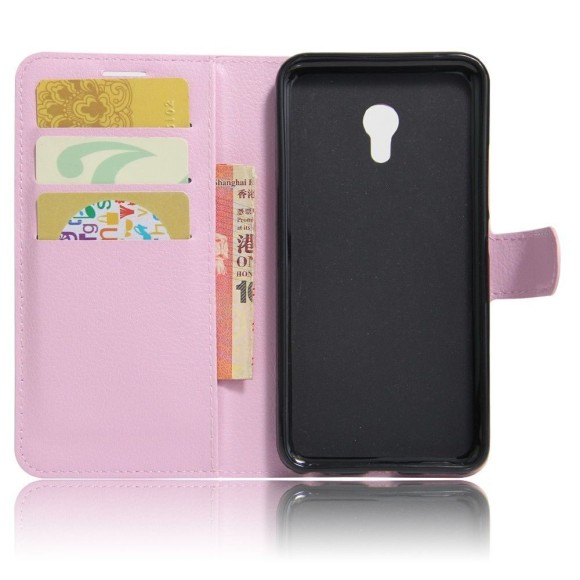 Чехол с визитницей для Meizu M5 (розовый) Чехол с визитницей для Meizu M5 (розовый)