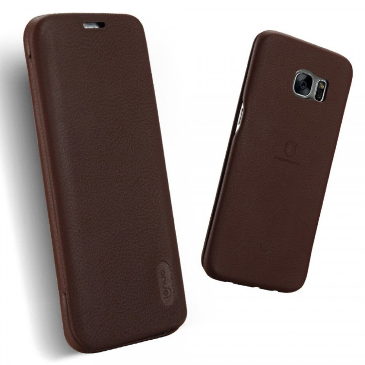 Чехол LENUO для Samsung Galaxy S7 Edge (коричневый)