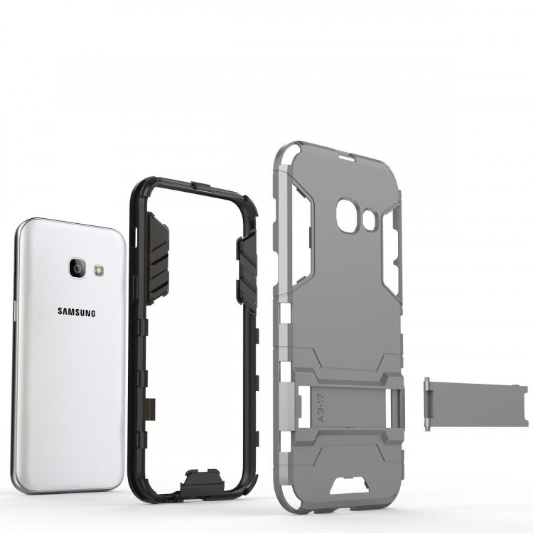 Чехол Duty Armor для Samsung Galaxy A3 (2017) SM-A320F (серый)