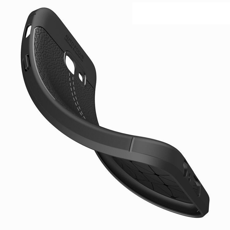 Чехол-накладка Litchi Grain для Samsung Galaxy A7 (2017) SM-A720F (черный)