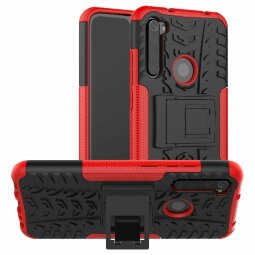 Чехол Hybrid Armor для Xiaomi Redmi Note 8 (черный + красный)