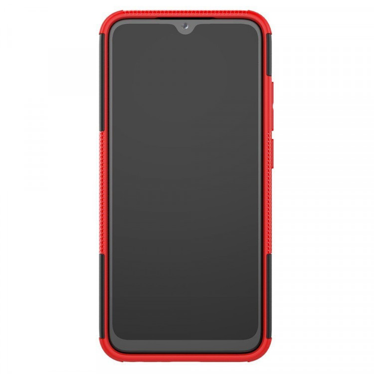 Чехол Hybrid Armor для Xiaomi Redmi Note 8 (черный + красный)