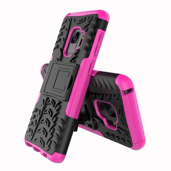 Чехол Hybrid Armor для Samsung Galaxy S9+ (черный + розовый) Чехол Hybrid Armor для Samsung Galaxy S9+ (черный + розовый)