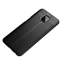 Чехол-накладка Litchi Grain для Xiaomi Redmi Note 9S / Note 9 Pro / Note 9 Pro Max (черный)