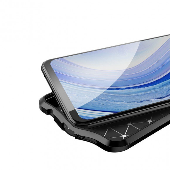 Чехол-накладка Litchi Grain для Xiaomi Redmi Note 9S / Note 9 Pro / Note 9 Pro Max (черный)