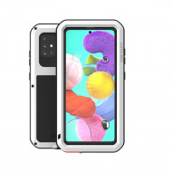 Гибридный чехол LOVE MEI для Samsung Galaxy A51 (серебряный)