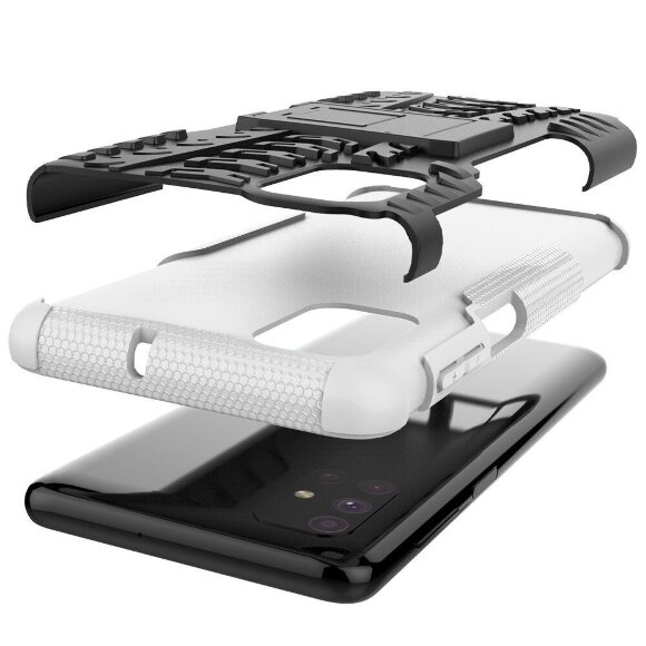 Чехол Hybrid Armor для Samsung Galaxy M51 (черный + белый) Чехол Hybrid Armor для Samsung Galaxy M51 (черный + белый)