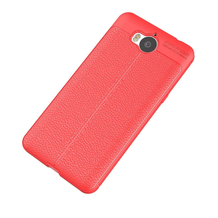 Чехол-накладка Litchi Grain для Huawei Y5 2017 / Y6 2017 (красный)