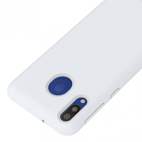 Силиконовый чехол Mobile Shell для Samsung Galaxy M20 (белый)