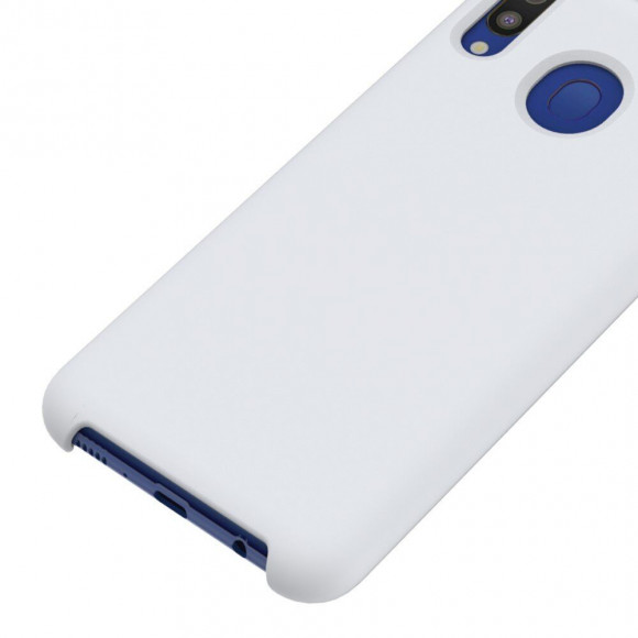 Силиконовый чехол Mobile Shell для Samsung Galaxy M20 (белый)