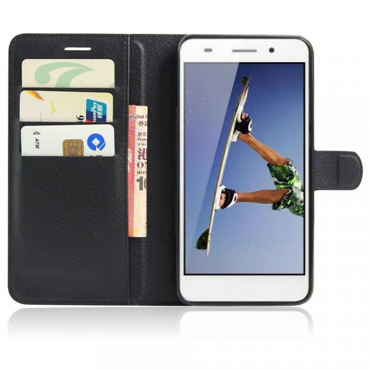 Чехол с визитницей для Huawei Y6 II (черный)