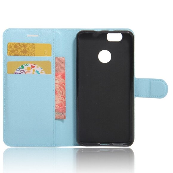 Чехол с визитницей для Huawei Nova (голубой) Чехол с визитницей для Huawei Nova (голубой)