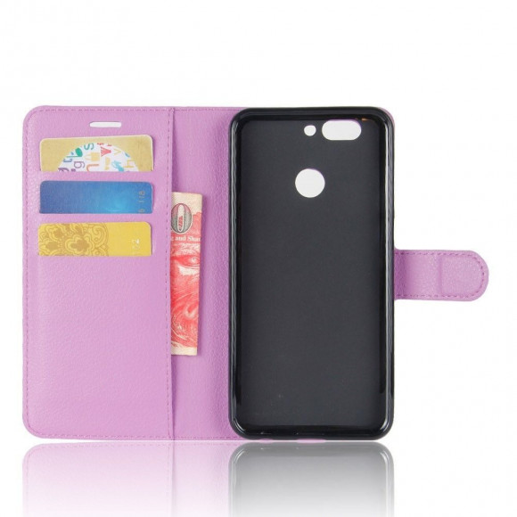 Чехол с визитницей для Huawei Nova 2 (фиолетовый) Чехол с визитницей для Huawei Nova 2 (фиолетовый)