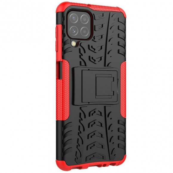 Чехол Hybrid Armor для Samsung Galaxy A22 (черный + красный) Чехол Hybrid Armor для Samsung Galaxy A22 (черный + красный)