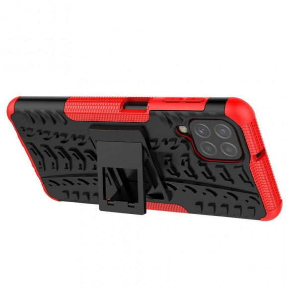 Чехол Hybrid Armor для Samsung Galaxy A22 (черный + красный) Чехол Hybrid Armor для Samsung Galaxy A22 (черный + красный)