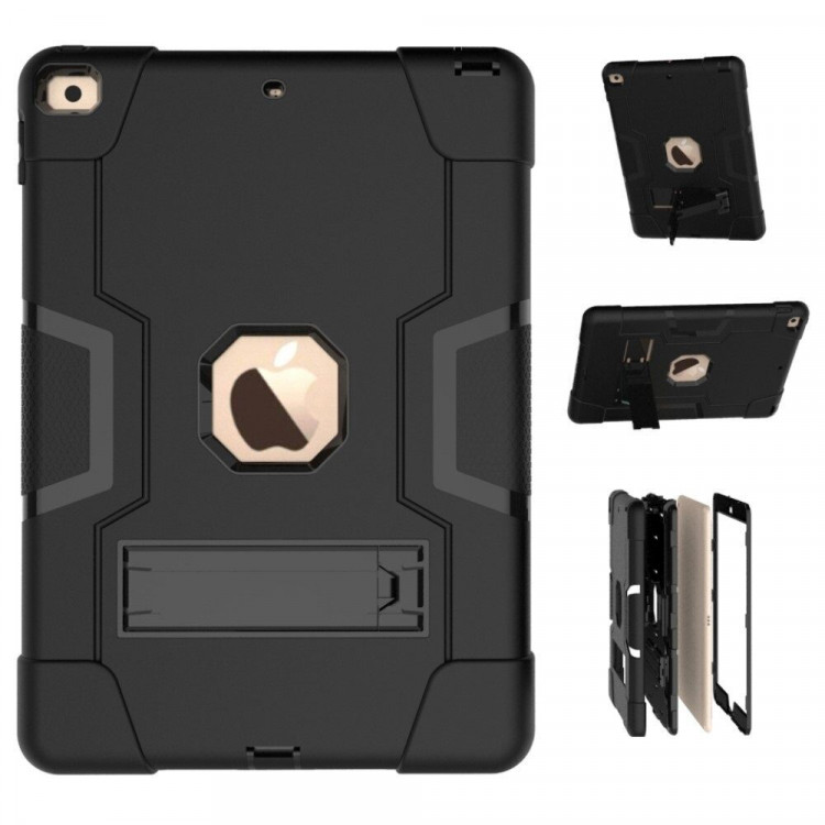 Гибридный TPU чехол для Apple iPad 10.2 (черный)