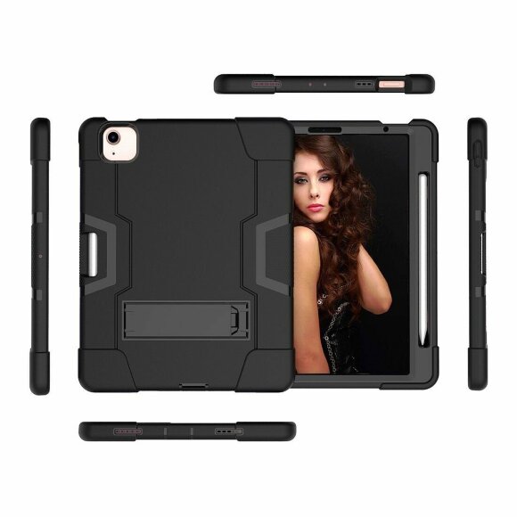 Гибридный TPU чехол для Apple iPad Pro 11 / iPad Air 4 (2020) / iPad Air 5 (2022) (черный) Гибридный TPU чехол для Apple iPad Pro 11 / iPad Air 4 (2020) / iPad Air 5 (2022) (черный)