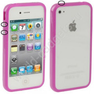 Бампер TPU с кнопками для iPhone 4/4s (фиолетовый) Бампер TPU с кнопками для iPhone 4/4s (фиолетовый)