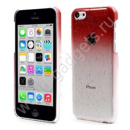 Пластиковый чехол для iPhone 5C (красный)