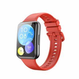 Силиконовый ремешок для Huawei Watch Fit 2 (красный)