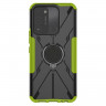 Чехол Armor Shockproof Ring Holder для Tecno Spark Go 2022 (черный + зеленый)