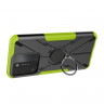 Чехол Armor Shockproof Ring Holder для Tecno Spark Go 2022 (черный + зеленый)