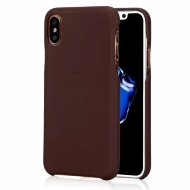 Кожаная накладка LENUO для iPhone X / ХS (коричневый) Кожаная накладка LENUO для iPhone X / ХS (коричневый)