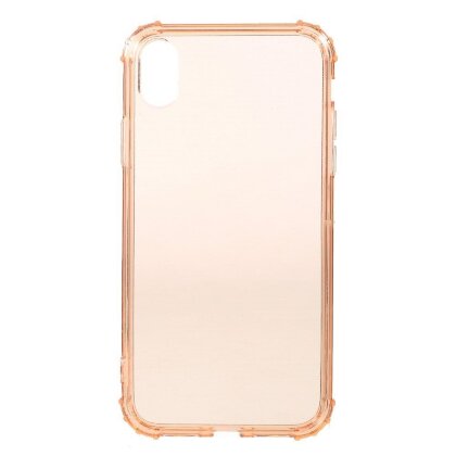 Силиконовый чехол с усиленными бортиками для iPhone XR (розовый)