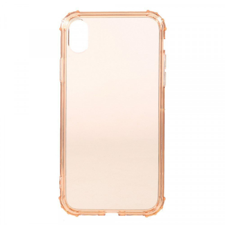 Силиконовый чехол с усиленными бортиками для iPhone XR (розовый)