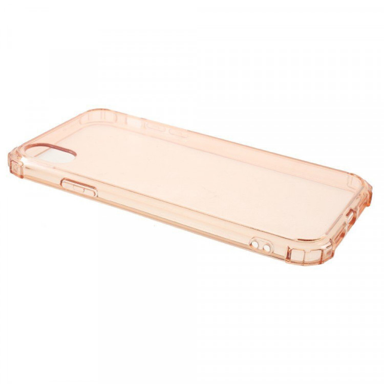 Силиконовый чехол с усиленными бортиками для iPhone XR (розовый)