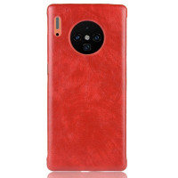 Кожаная накладка-чехол для Huawei Mate 30 Pro (красный)