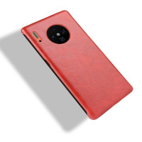 Кожаная накладка-чехол для Huawei Mate 30 Pro (красный)