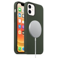 Чехол MagSafe для iPhone 12 mini (темно-зеленый) Чехол MagSafe для iPhone 12 mini (темно-зеленый)