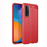 Чехол-накладка Litchi Grain для Huawei P smart 2021 (красный)