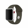 Спортивный ремешок для Apple Watch 38 и 40мм (темно-зеленый)
