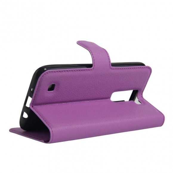Чехол с визитницей для LG K8 K350E (фиолетовый) Чехол с визитницей для LG K8 K350E (фиолетовый)