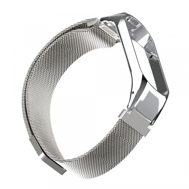 Сетчатый браслет для Xiaomi Mi Band 4 (серебряный)