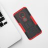 Чехол Hybrid Armor для Motorola Moto G7 (черный + красный)