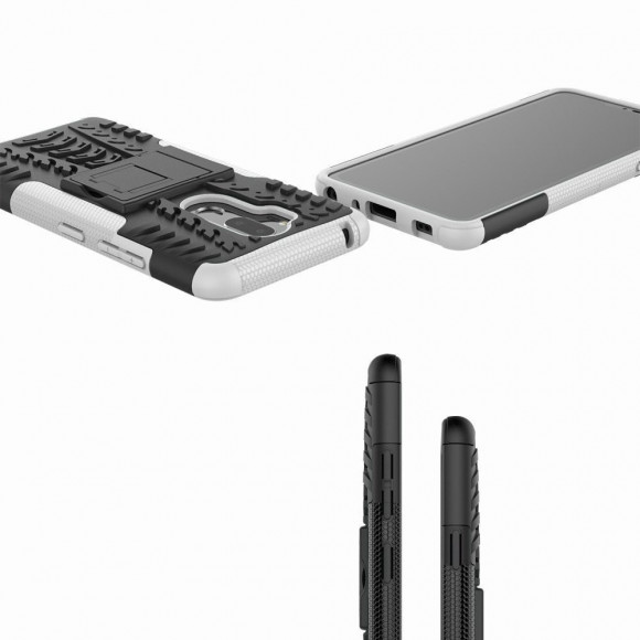 Чехол Hybrid Armor для LG G7 / LG G7 ThinQ (черный + белый) Чехол Hybrid Armor для LG G7 / LG G7 ThinQ (черный + белый)