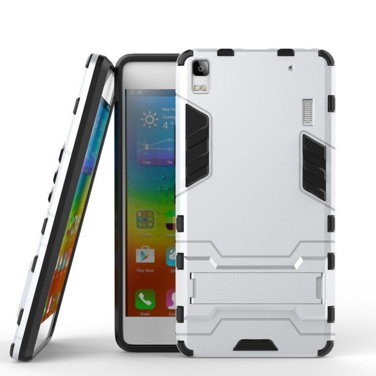 Чехол Duty Armor для Lenovo A7000 / K3 Note (серебряный)