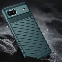Чехол-накладка Thunder Series для Google Pixel 6a (темно-зеленый)