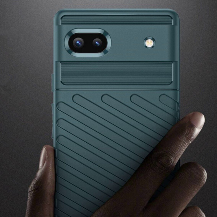 Чехол-накладка Thunder Series для Google Pixel 6a (темно-зеленый)