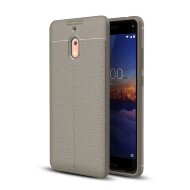 Чехол-накладка Litchi Grain для Nokia 2.1 (серый)