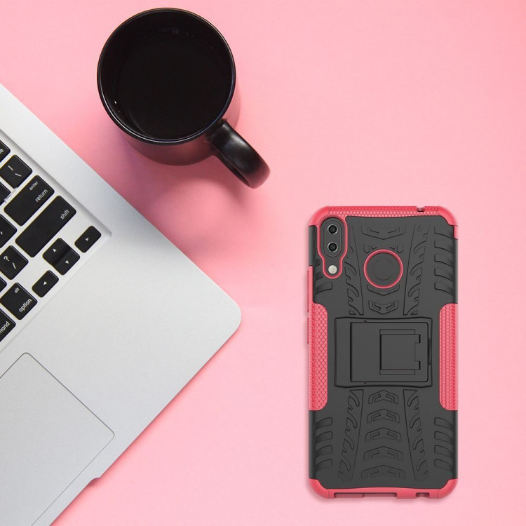 Чехол Hybrid Armor для Asus ZenFone 5 ZE620KL / 5z ZS620KL (черный + розовый)