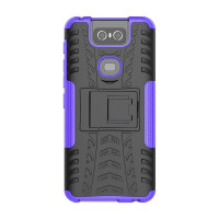 Чехол Hybrid Armor для Asus Zenfone 6 ZS630KL (черный + фиолетовый)