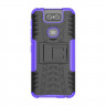 Чехол Hybrid Armor для Asus Zenfone 6 ZS630KL (черный + фиолетовый)