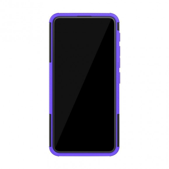 Чехол Hybrid Armor для Asus Zenfone 6 ZS630KL (черный + фиолетовый)